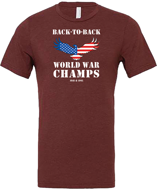 USA Back-To-Back World War Champs Unisex Tee