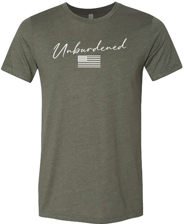 Trump Unburdened 2025 Script Unisex Tee