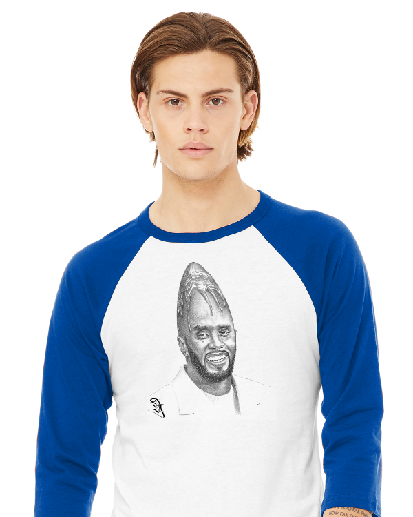 Danny Mack Sean Diddy Cones - 3/4 Sleeve Baseball Tee