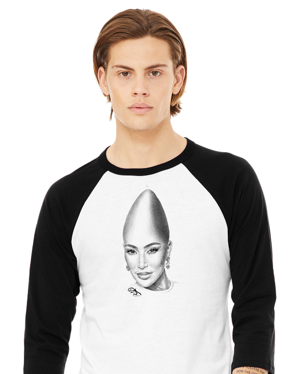 Danny Mack Kim Konedashian - 3/4 Sleeve Baseball Tee