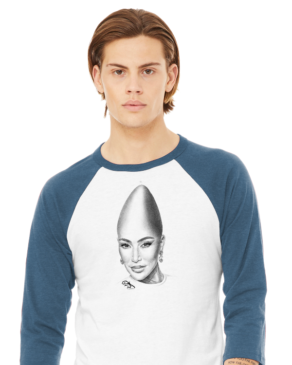 Danny Mack Kim Konedashian - 3/4 Sleeve Baseball Tee