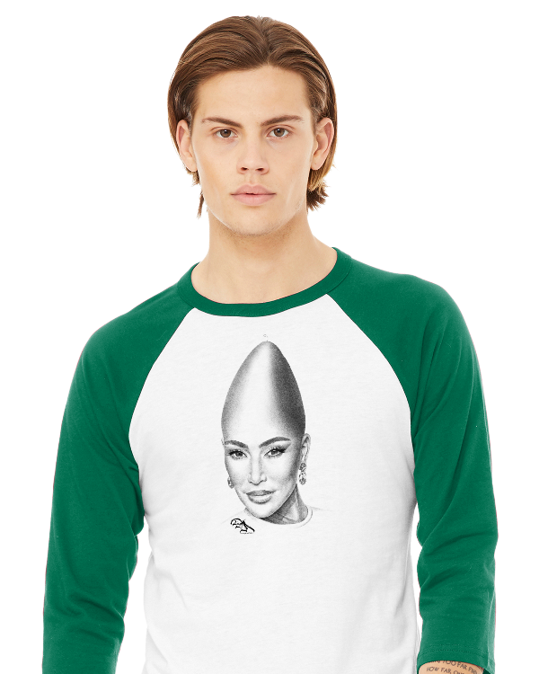 Danny Mack Kim Konedashian - 3/4 Sleeve Baseball Tee