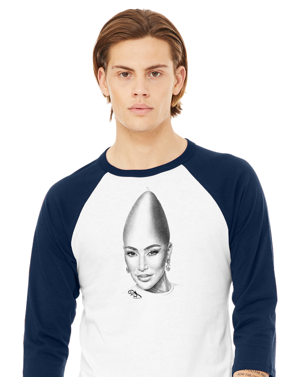 Danny Mack Kim Konedashian - 3/4 Sleeve Baseball Tee