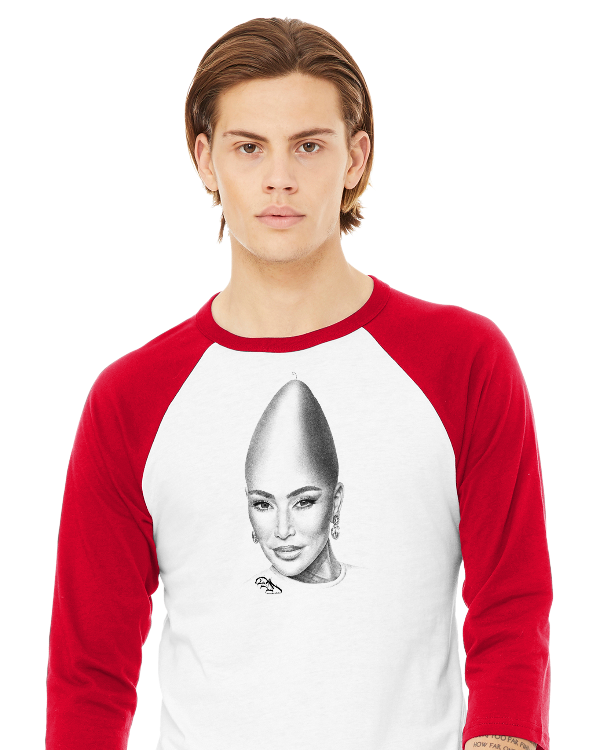 Danny Mack Kim Konedashian - 3/4 Sleeve Baseball Tee