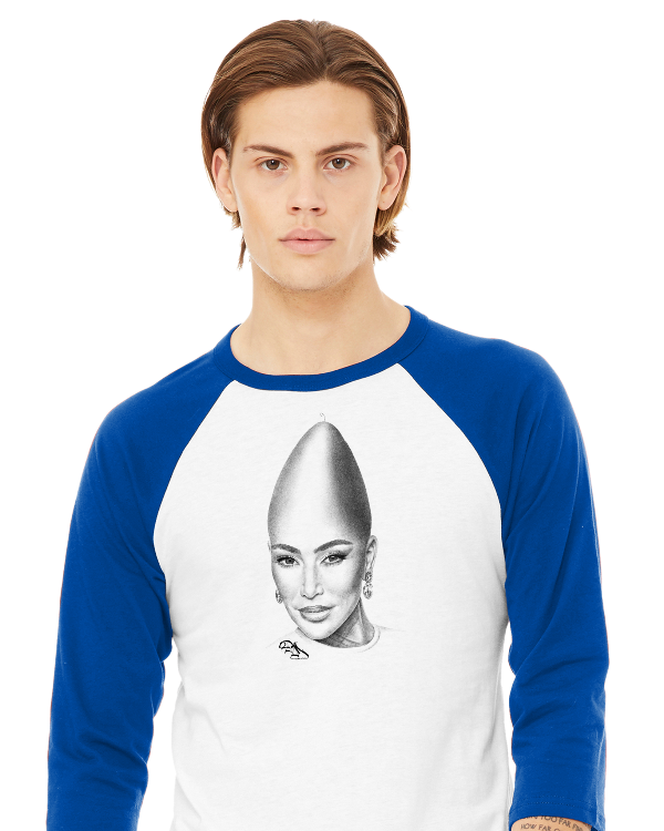 Danny Mack Kim Konedashian - 3/4 Sleeve Baseball Tee