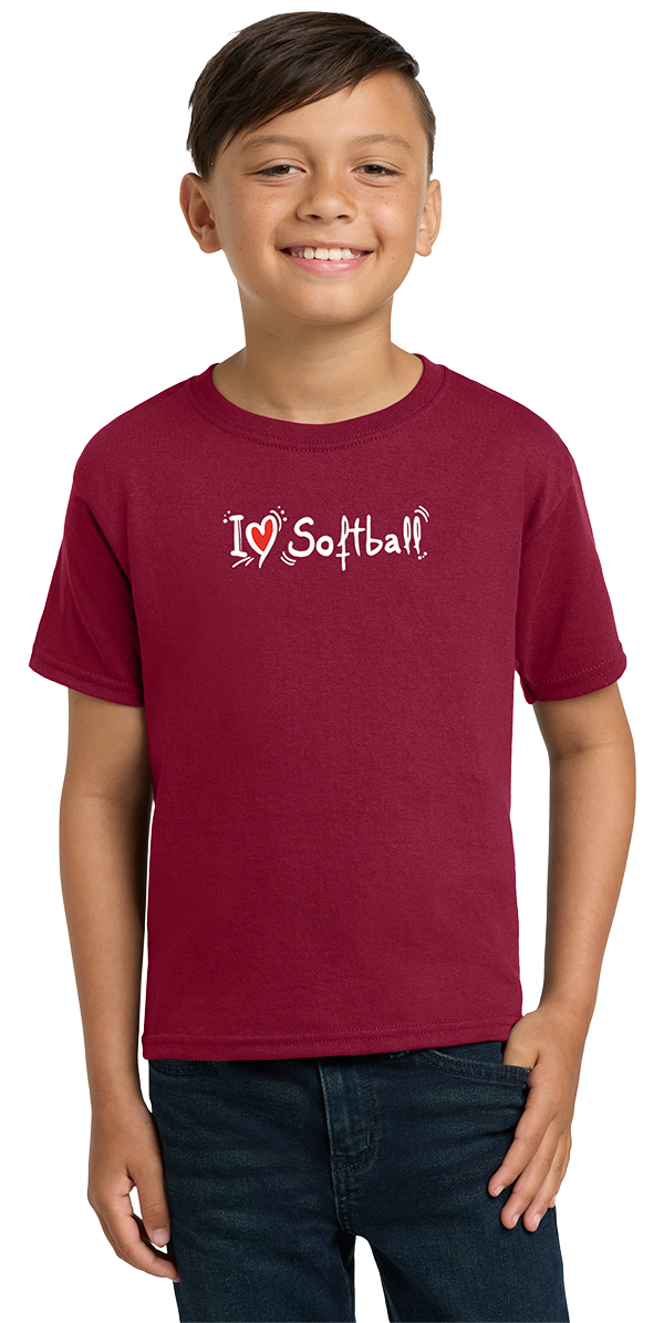 I ♥ Softball - Youth Tee