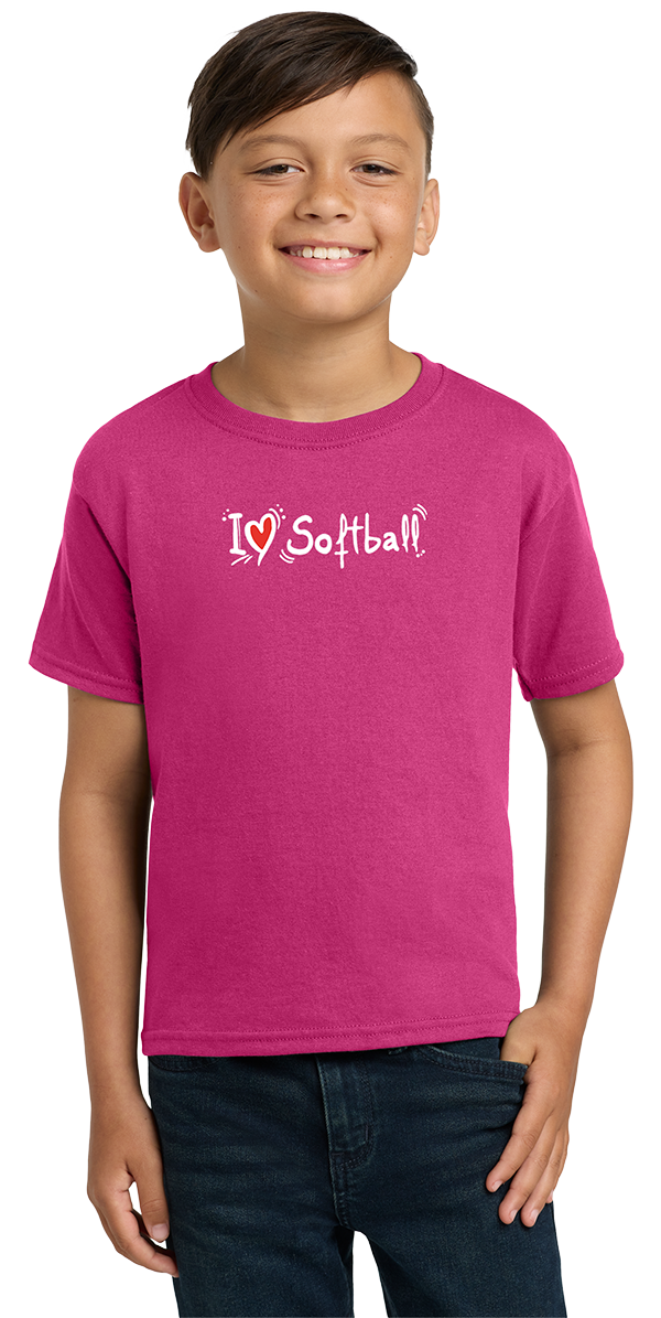 I ♥ Softball - Youth Tee