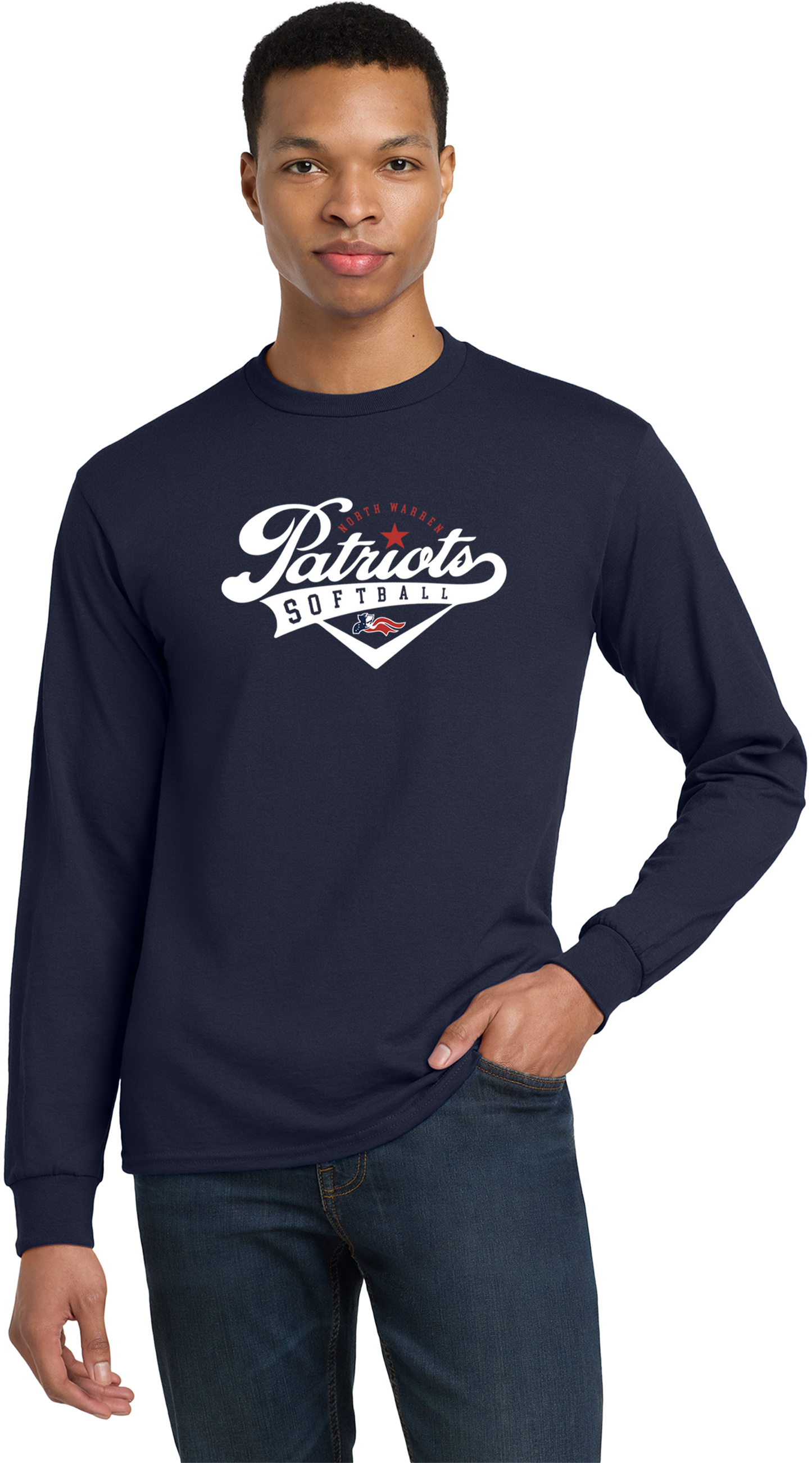 Adult 50/50 DryBlend Long Sleeve Tee
