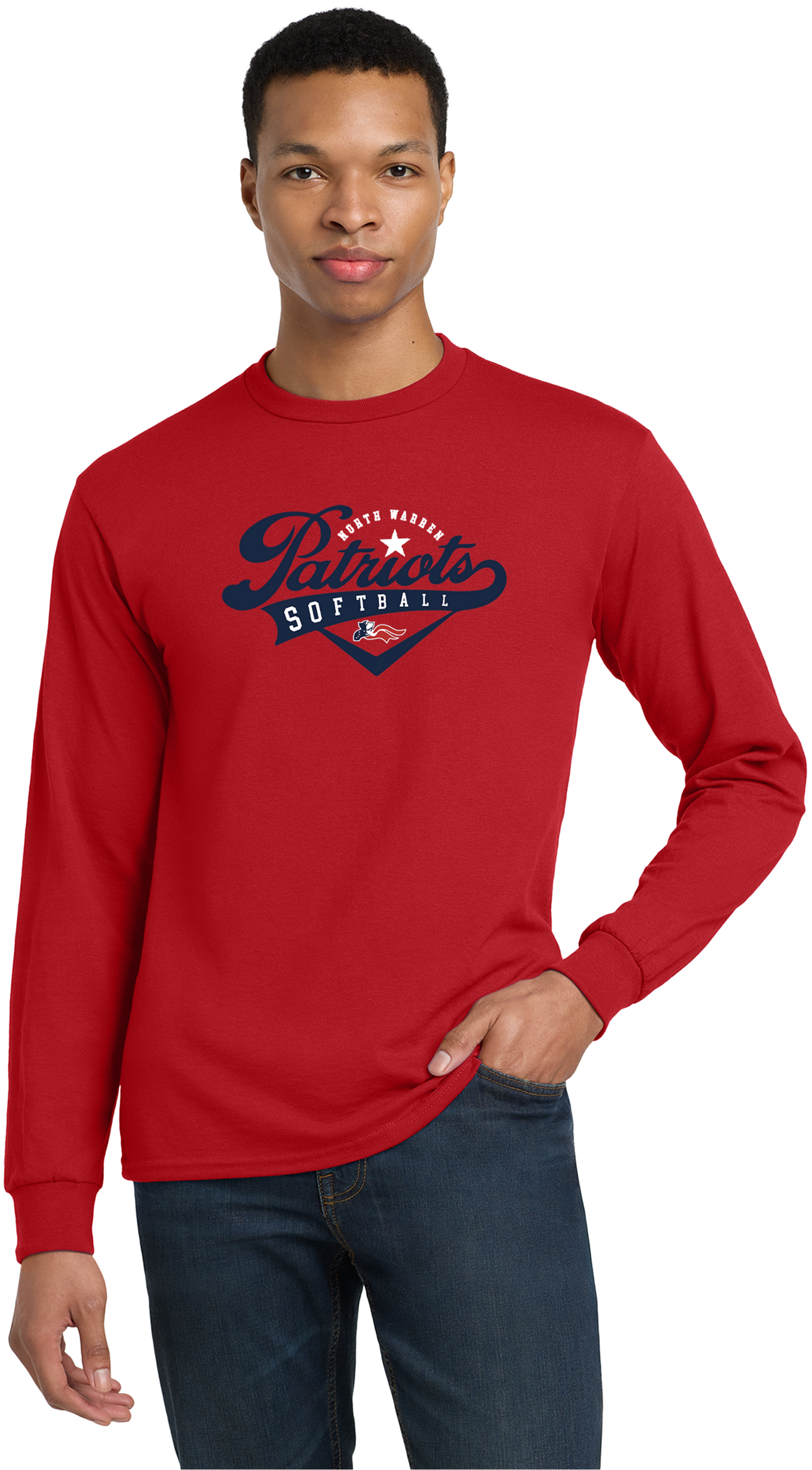 Adult 50/50 DryBlend Long Sleeve Tee