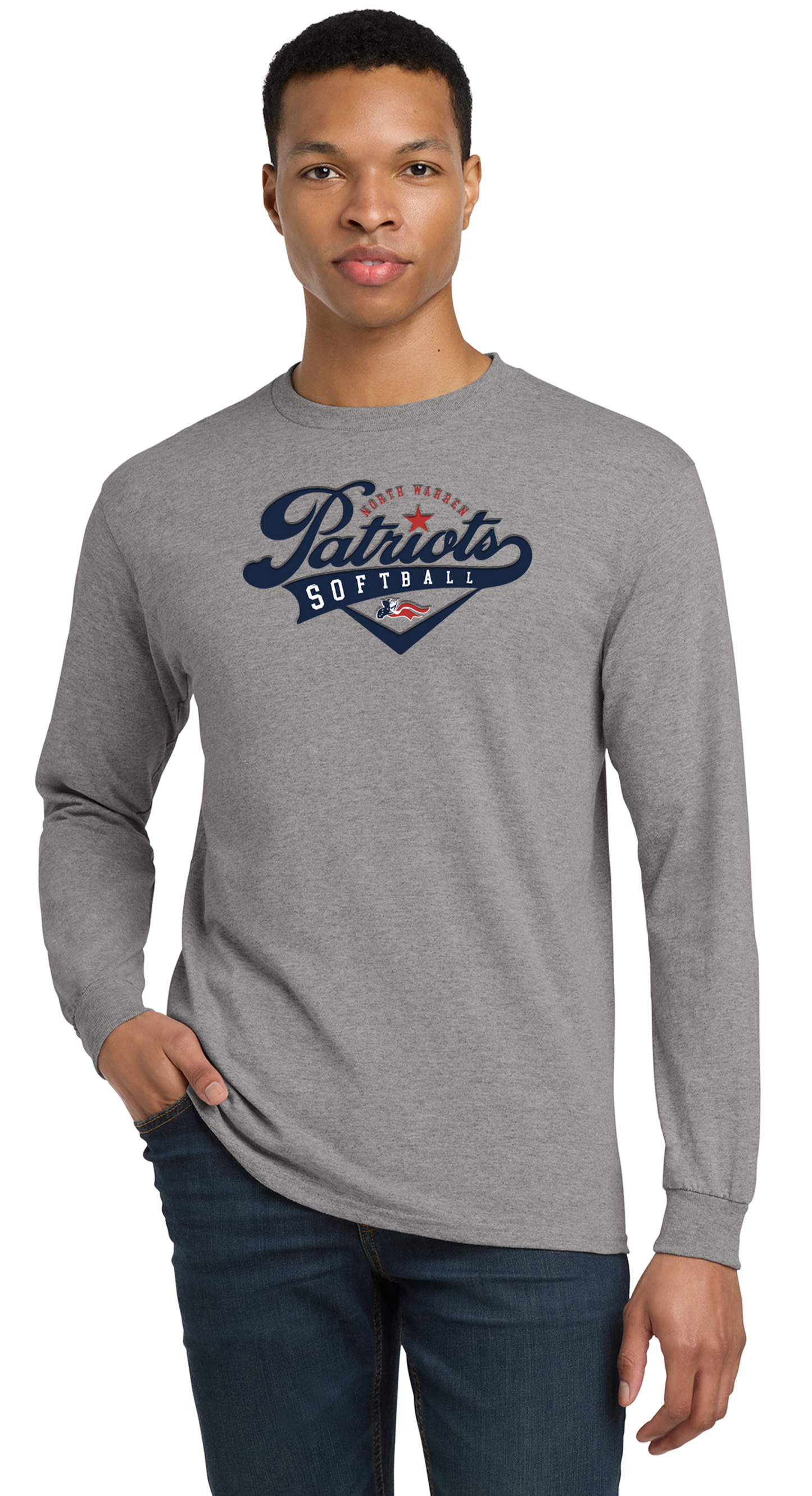 Adult 50/50 DryBlend Long Sleeve Tee