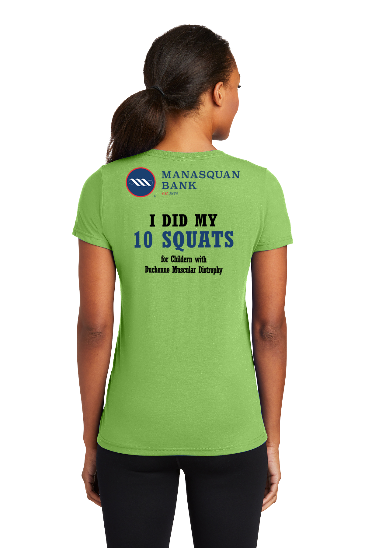 Ladies Blended Cotton V-Neck Tee
