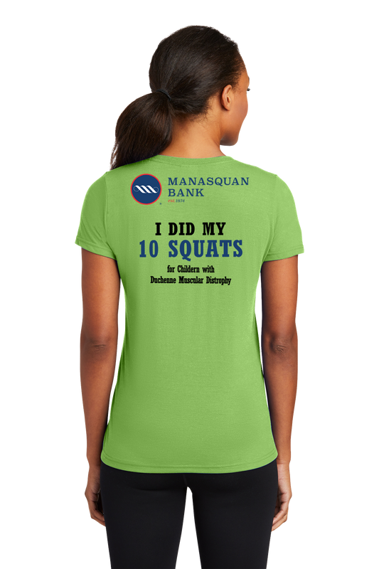 Ladies Blended Cotton V-Neck Tee