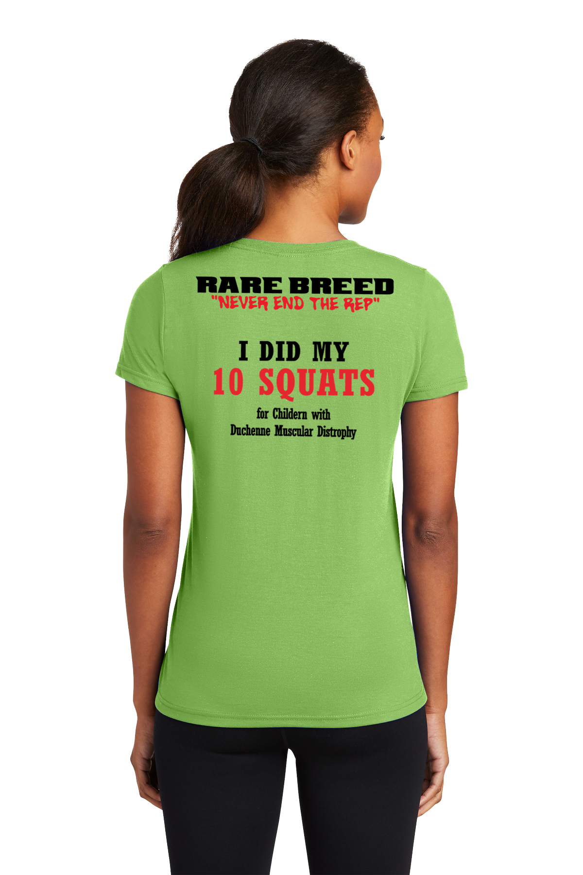 Ladies Blended Cotton V-Neck Tee