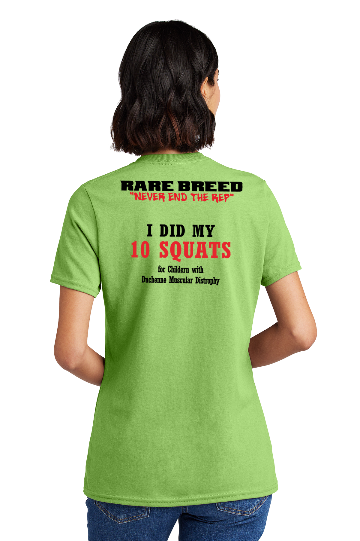Ladies 100% Cotton V-Neck Tee