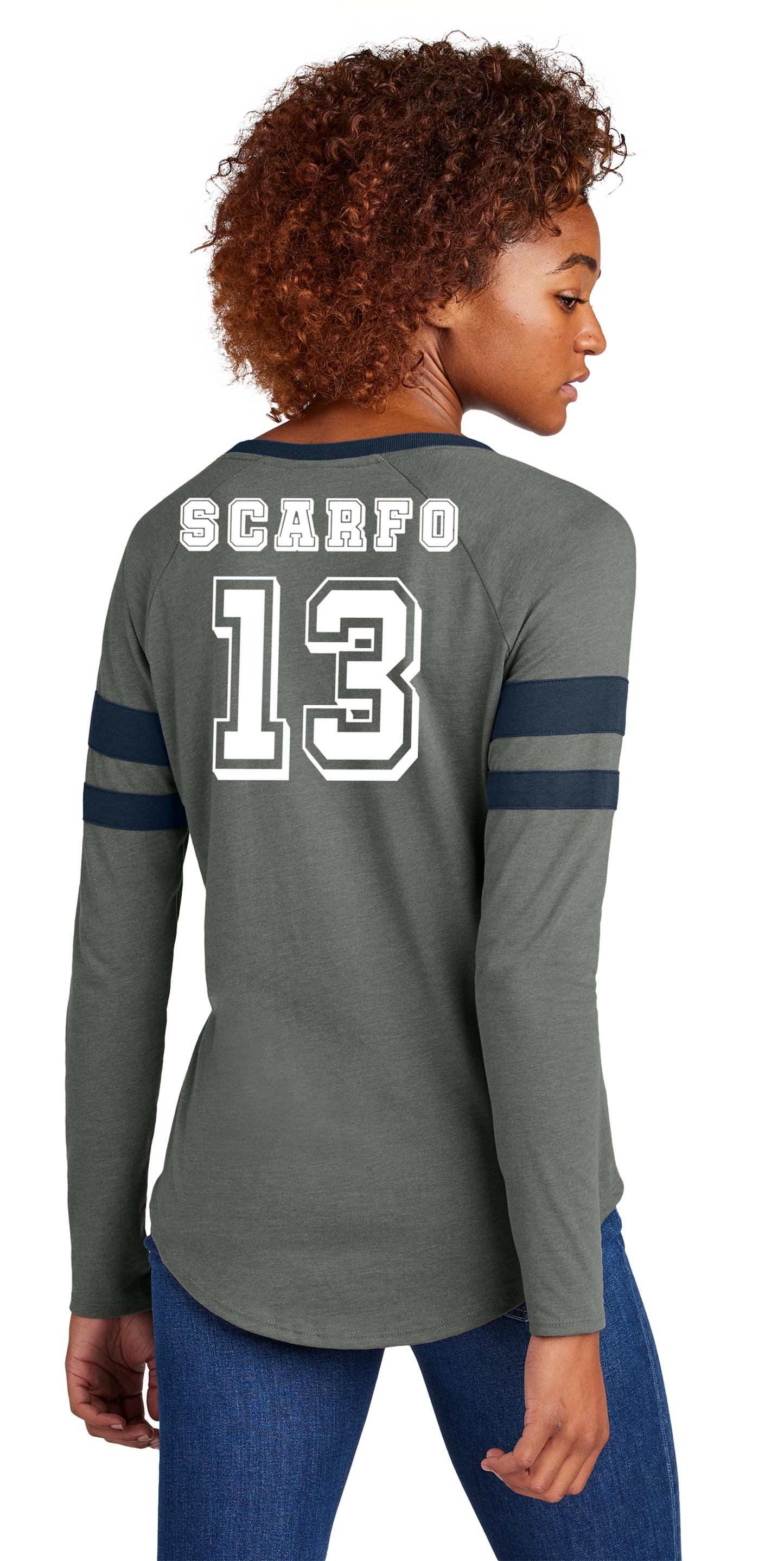 Ladies Halftime Long Sleeve V-Neck