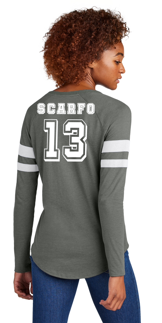 Ladies Halftime Long Sleeve V-Neck