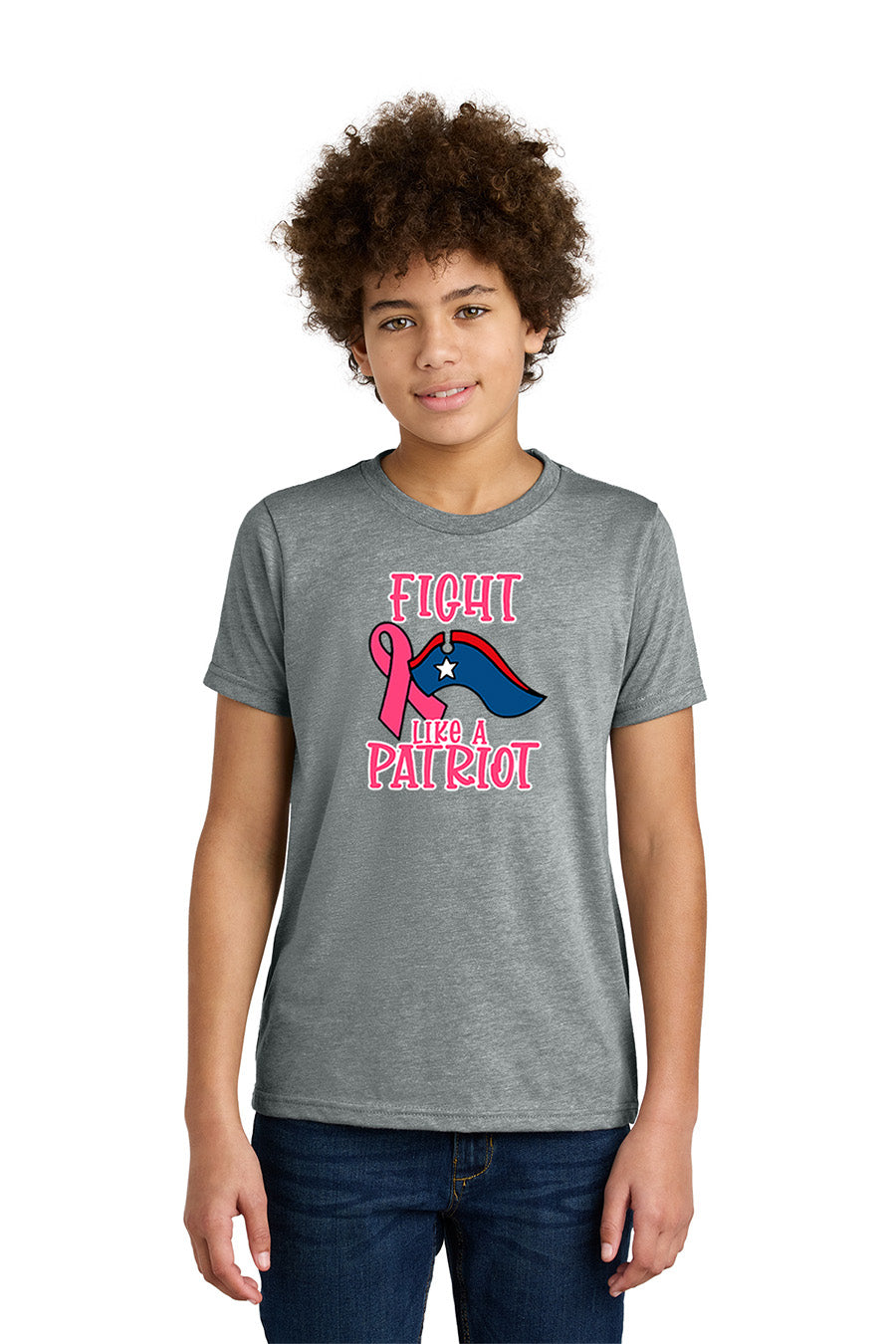 Person wearing a gray t-shirt with a graphic design and text on a white background. Paper Street Print Co, Blairstown, NJ.