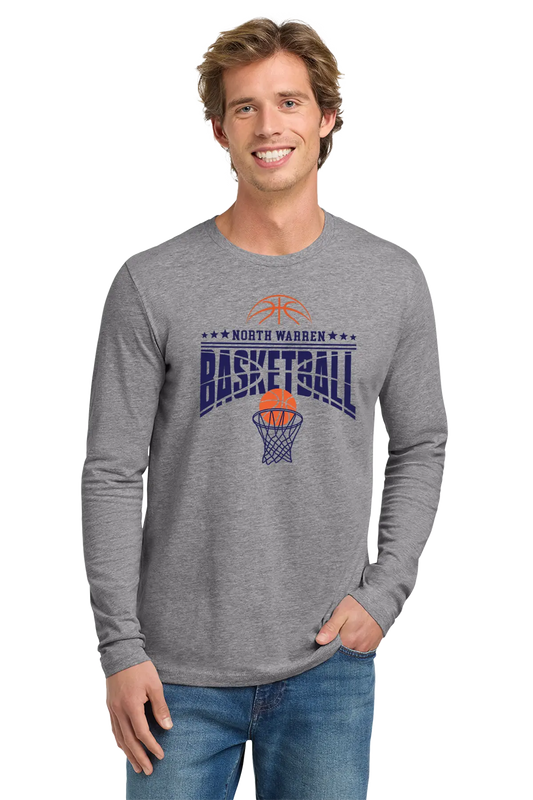 Unisex Vintage NW Basketball Long Sleeve Tee