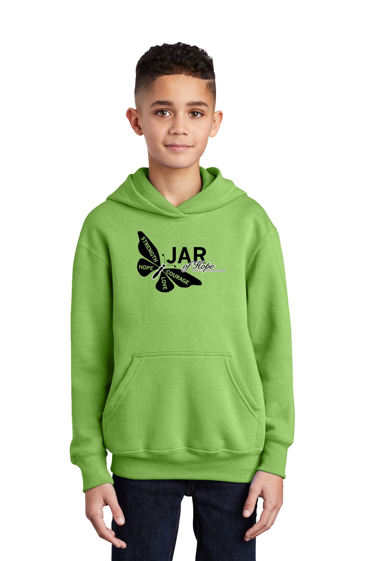 Youth Blended Cotton Pullover Hoodie (50/50)