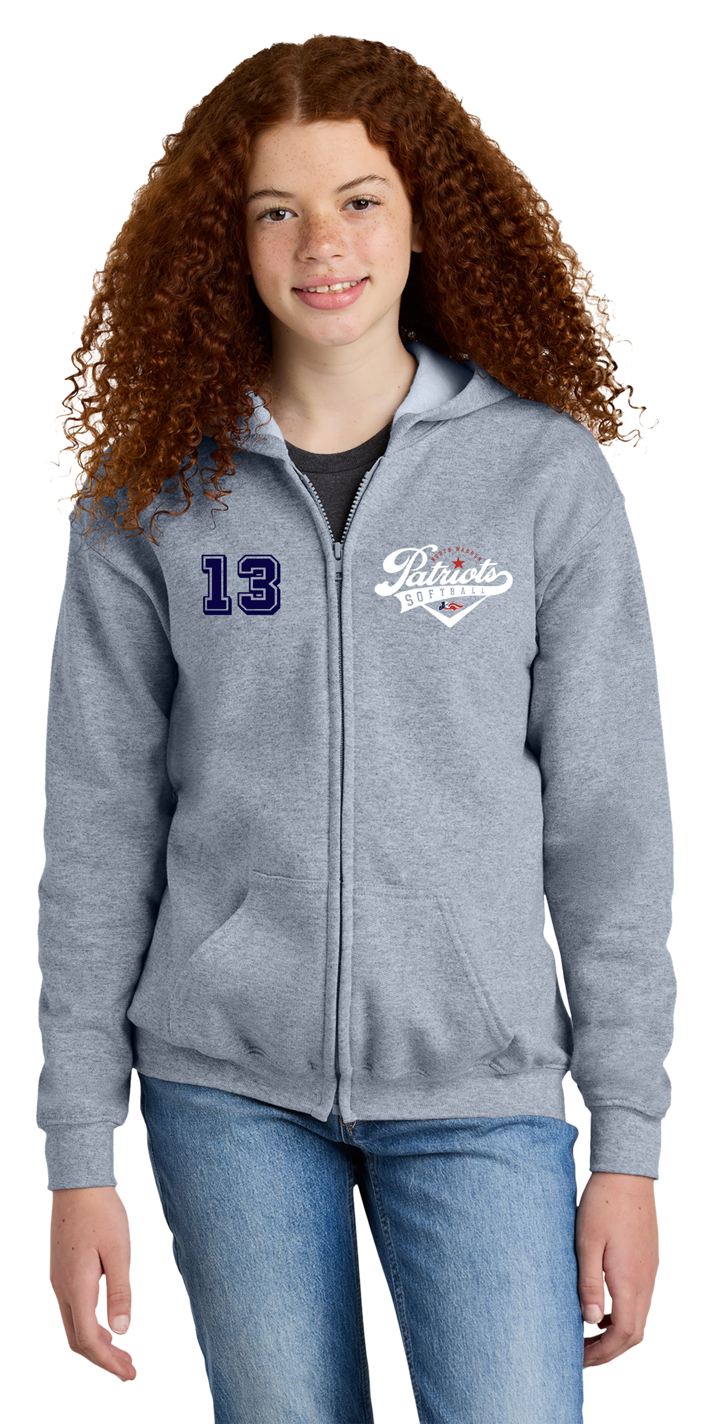 Youth 50/50 Heavy Blend Pull-Zip Hoodie - *Free Customization