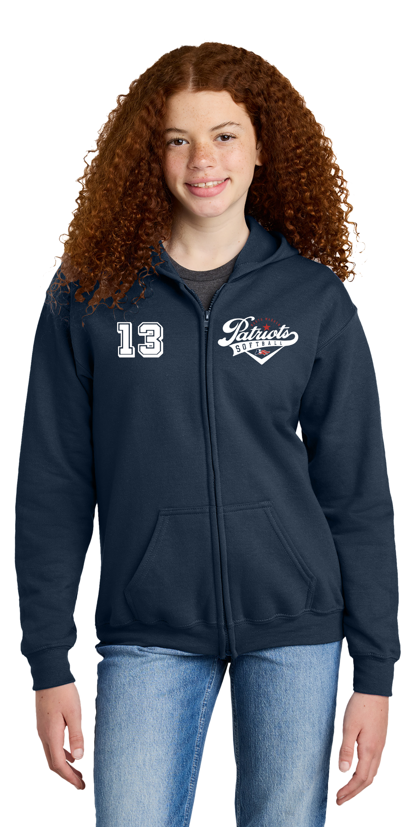 Youth 50/50 Heavy Blend Pull-Zip Hoodie - *Free Customization
