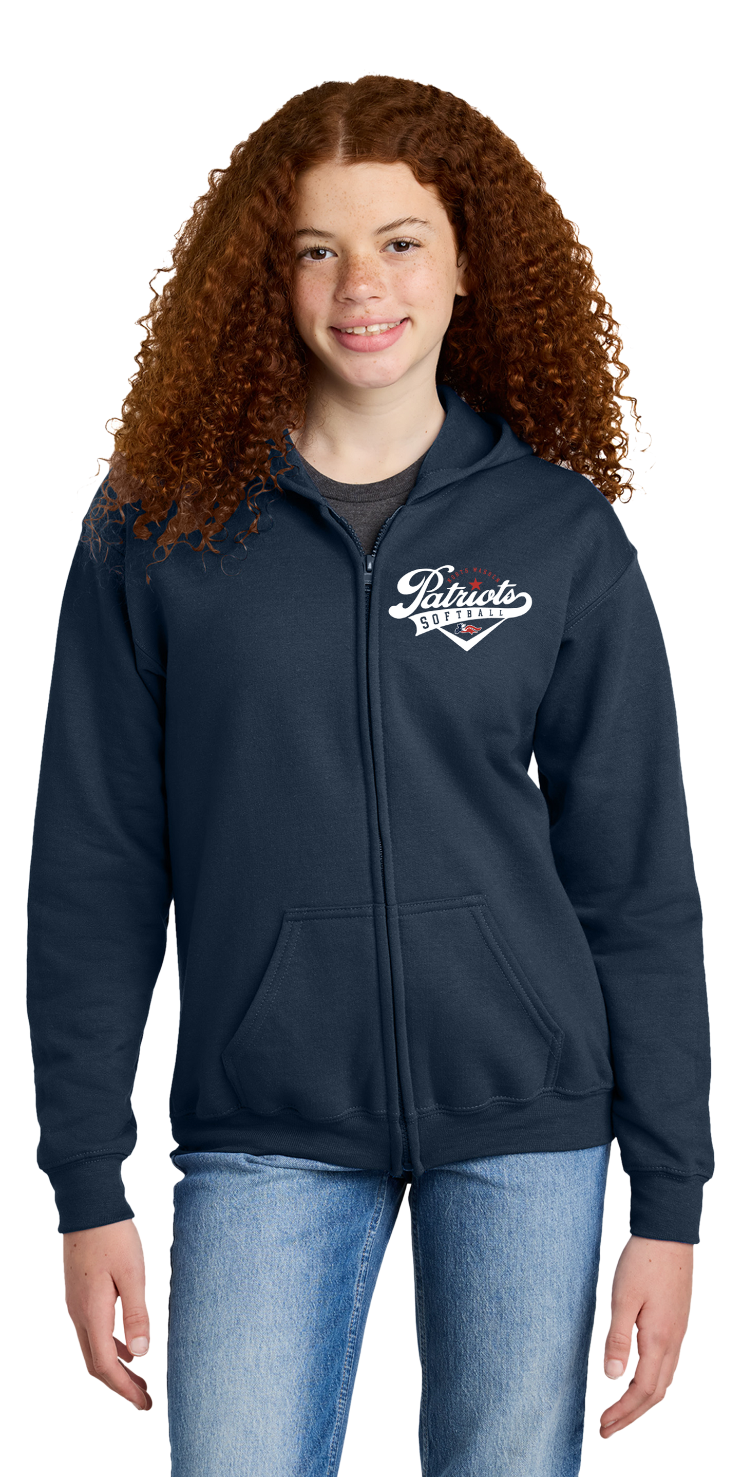 Youth 50/50 Heavy Blend Pull-Zip Hoodie - *Free Customization