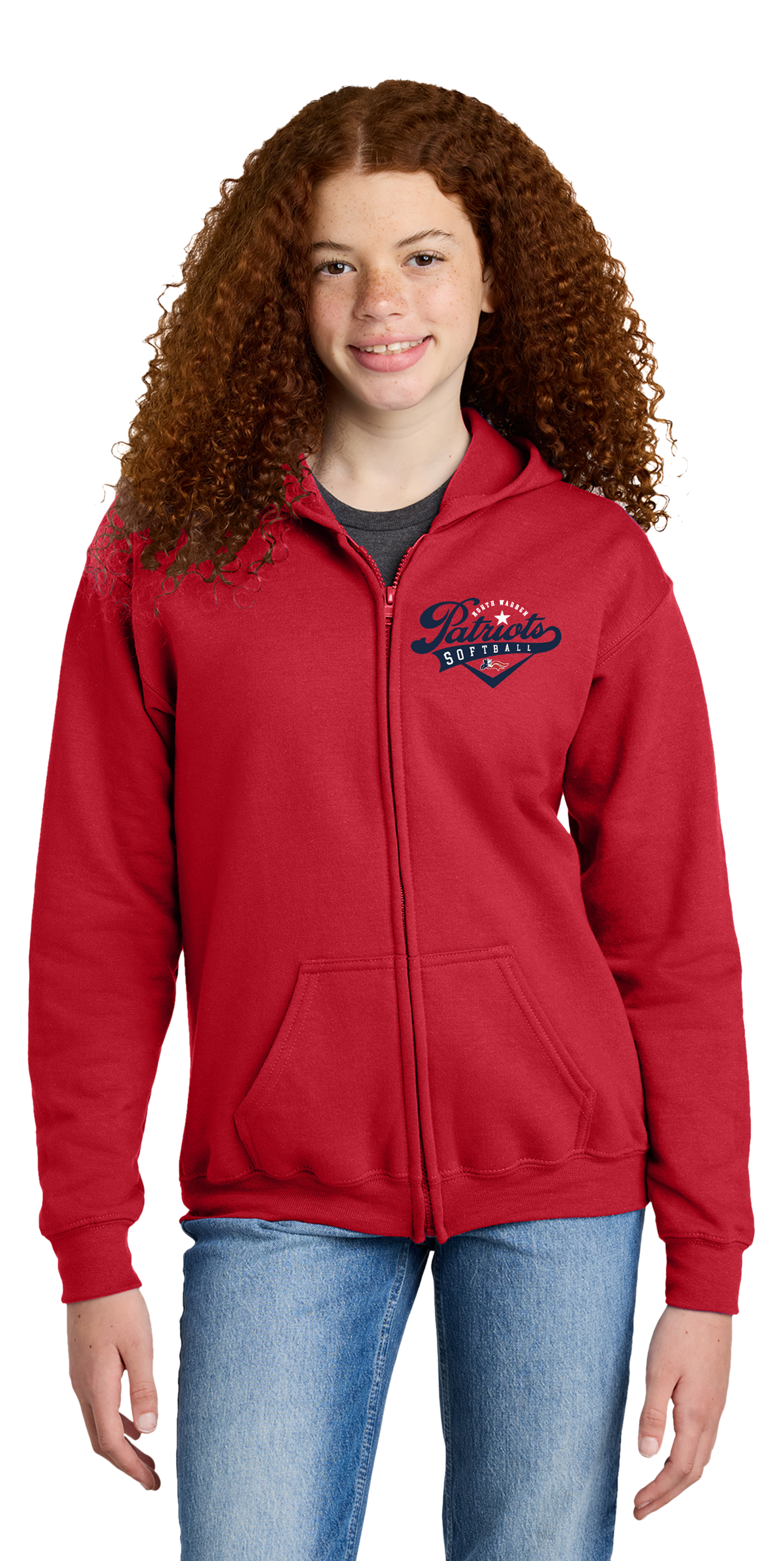 Youth 50/50 Heavy Blend Pull-Zip Hoodie - *Free Customization