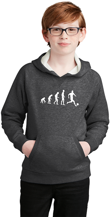 Soccer Evolution Pullover Hoodie - Youth