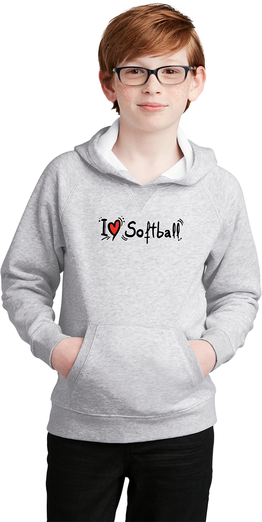 I ♥ Softball Youth Hoodie