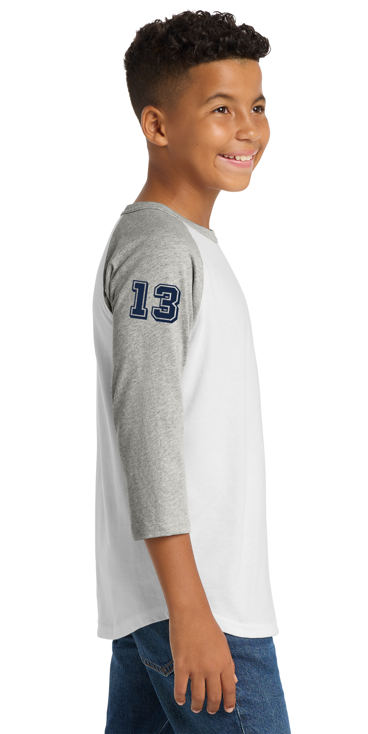 Youth Colorblock 100% Cotton Raglan Jersey Tee