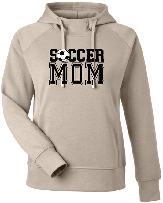 Soccer Mom - Ladies 8.8oz Tri-Blend Fleece Hoodie