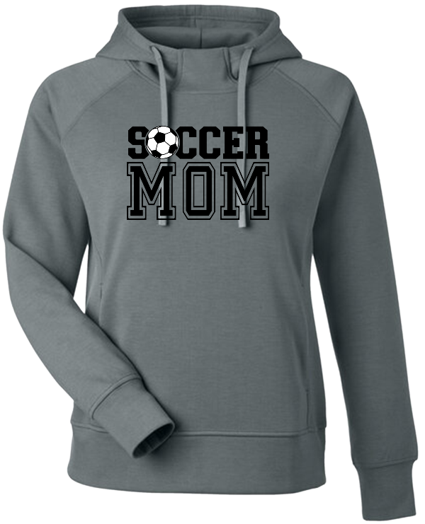 Soccer Mom - Ladies 8.8oz Tri-Blend Fleece Hoodie