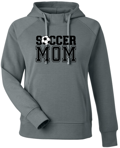 Soccer Mom - Ladies 8.8oz Tri-Blend Fleece Hoodie