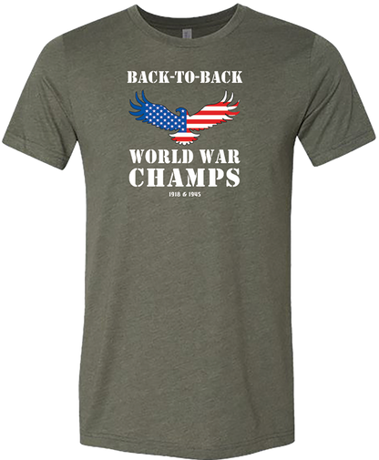 USA Back-To-Back World War Champs Unisex Tee