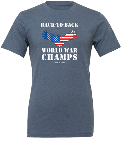 USA Back-To-Back World War Champs Unisex Tee