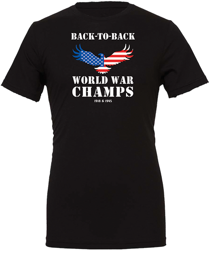 USA Back-To-Back World War Champs Unisex Tee