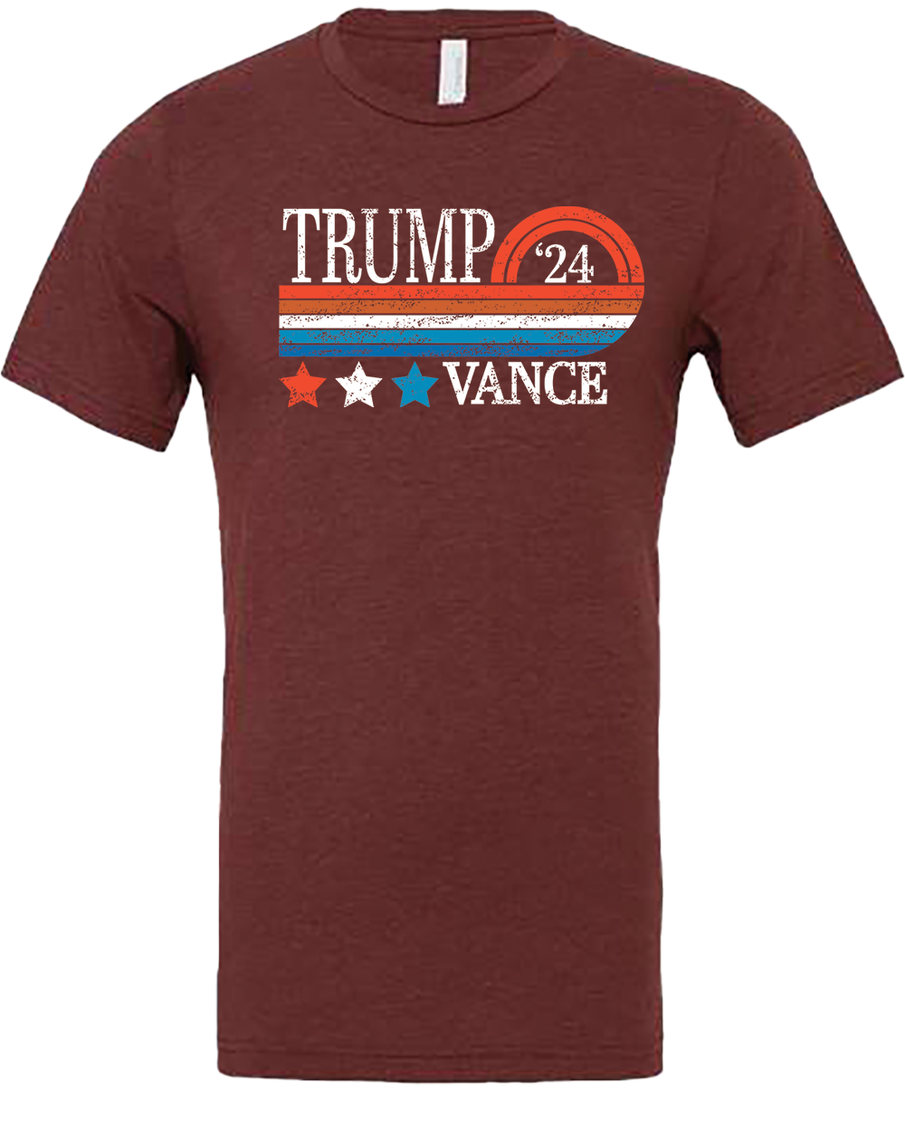 Trump Vance 2024 3-Stars Tee Shirt