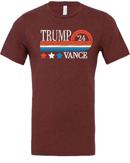 Trump Vance 2024 3-Stars Tee Shirt