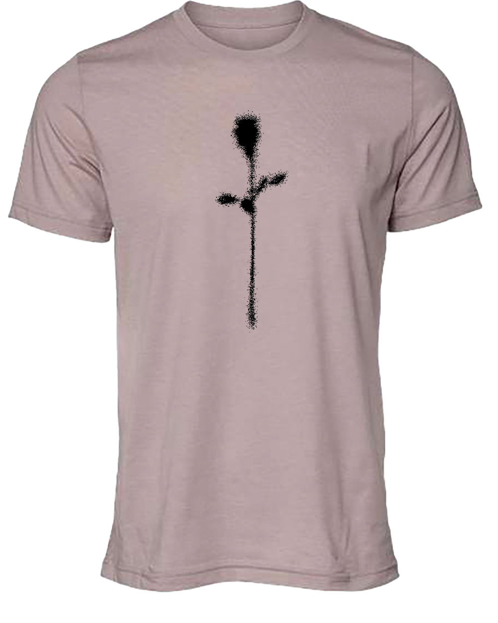 Dot Art Rose Tee Shirt