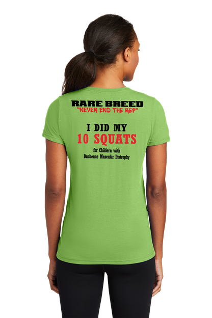 Ladies Blended Cotton V-Neck Tee (65/35)