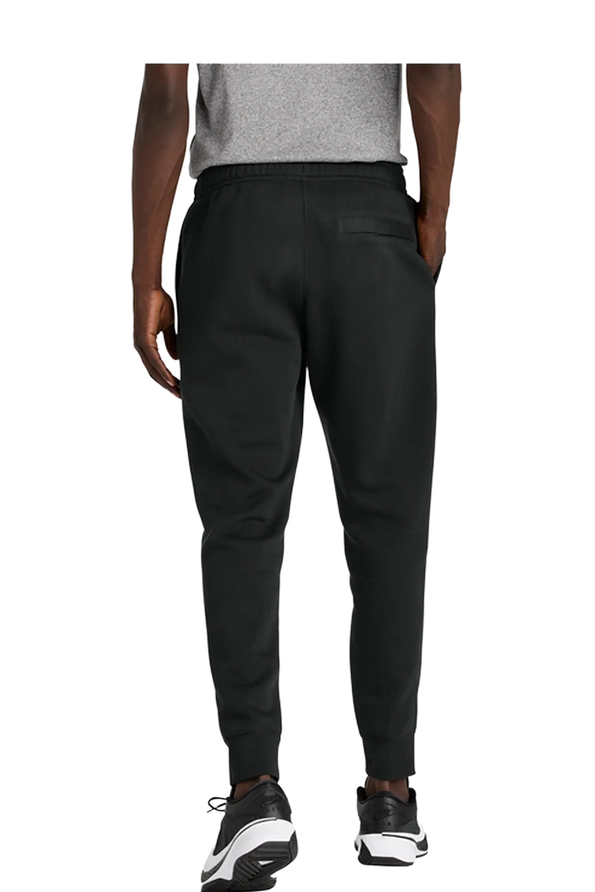 Person wearing black jogger pants on a white background. BRT Towing and Recovery, Paper Street Print Co, Blairstown, NJ.