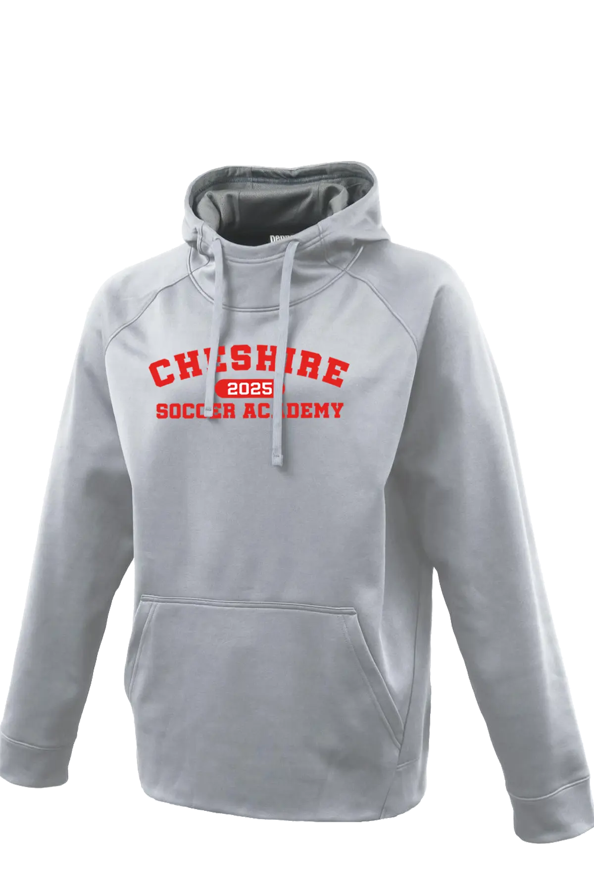 Gray hoodie with red text on a white background. Paper Street Print Co, Blairstown, NJ.