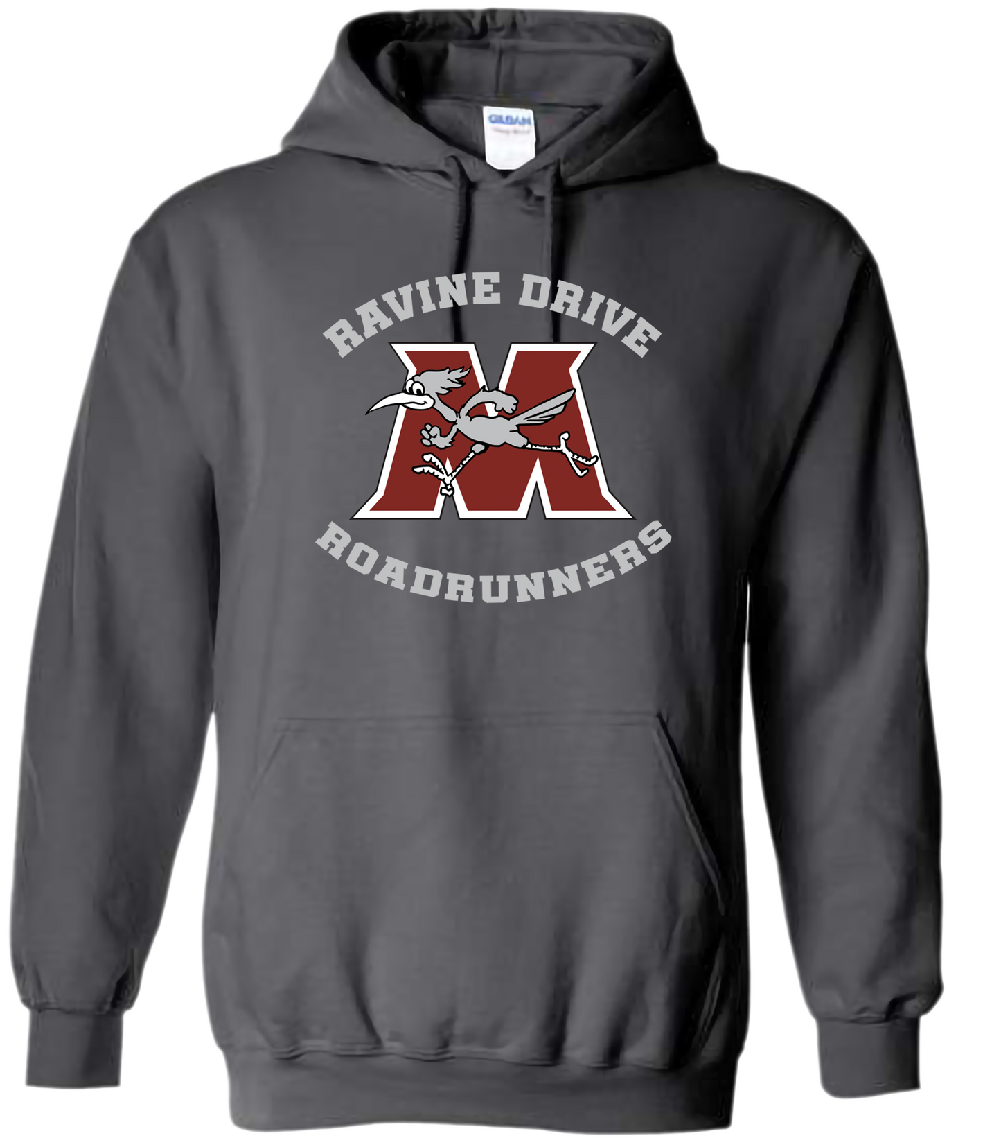 Ravine Drive Roadrunners Adult Pullover Sweatshirt Charcoal