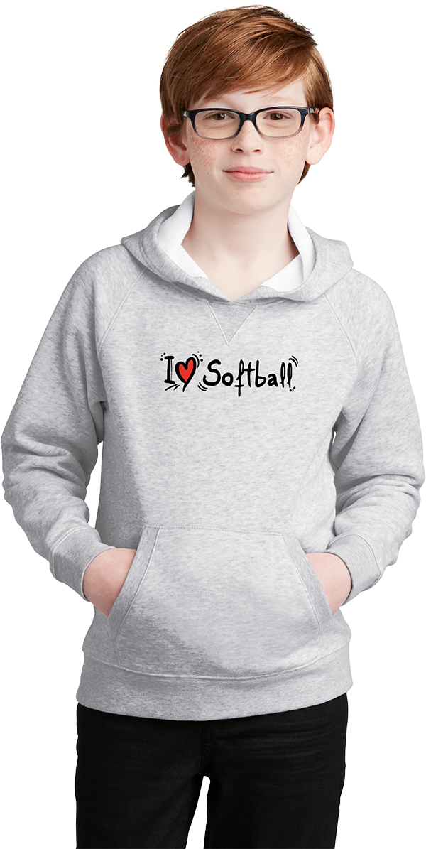 I ♥ Softball Youth Hoodie