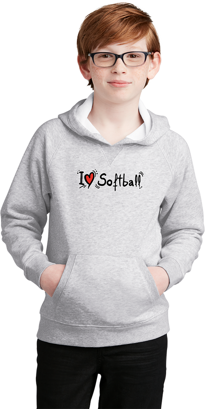 I ♥ Softball Youth Hoodie