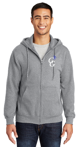 Adult Zip-Up Hoodie - 9oz 50/50 Fleece