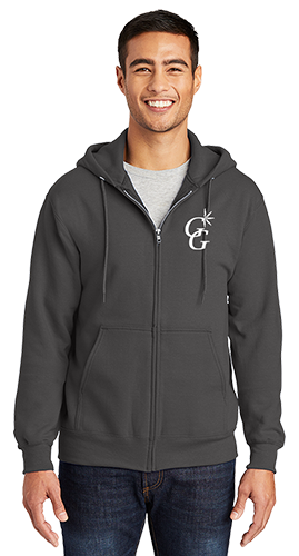 Adult Zip-Up Hoodie - 9oz 50/50 Fleece