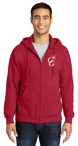 Adult Zip-Up Hoodie - 9oz 50/50 Fleece