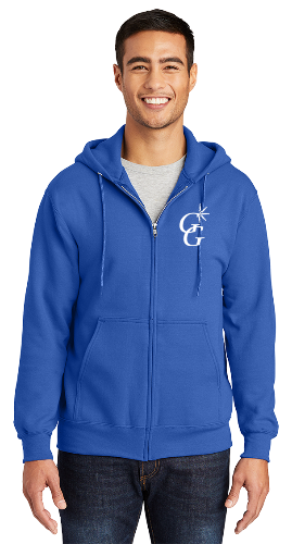 Adult Zip-Up Hoodie - 9oz 50/50 Fleece